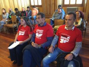 Afectados por hepatitis C en el pleno