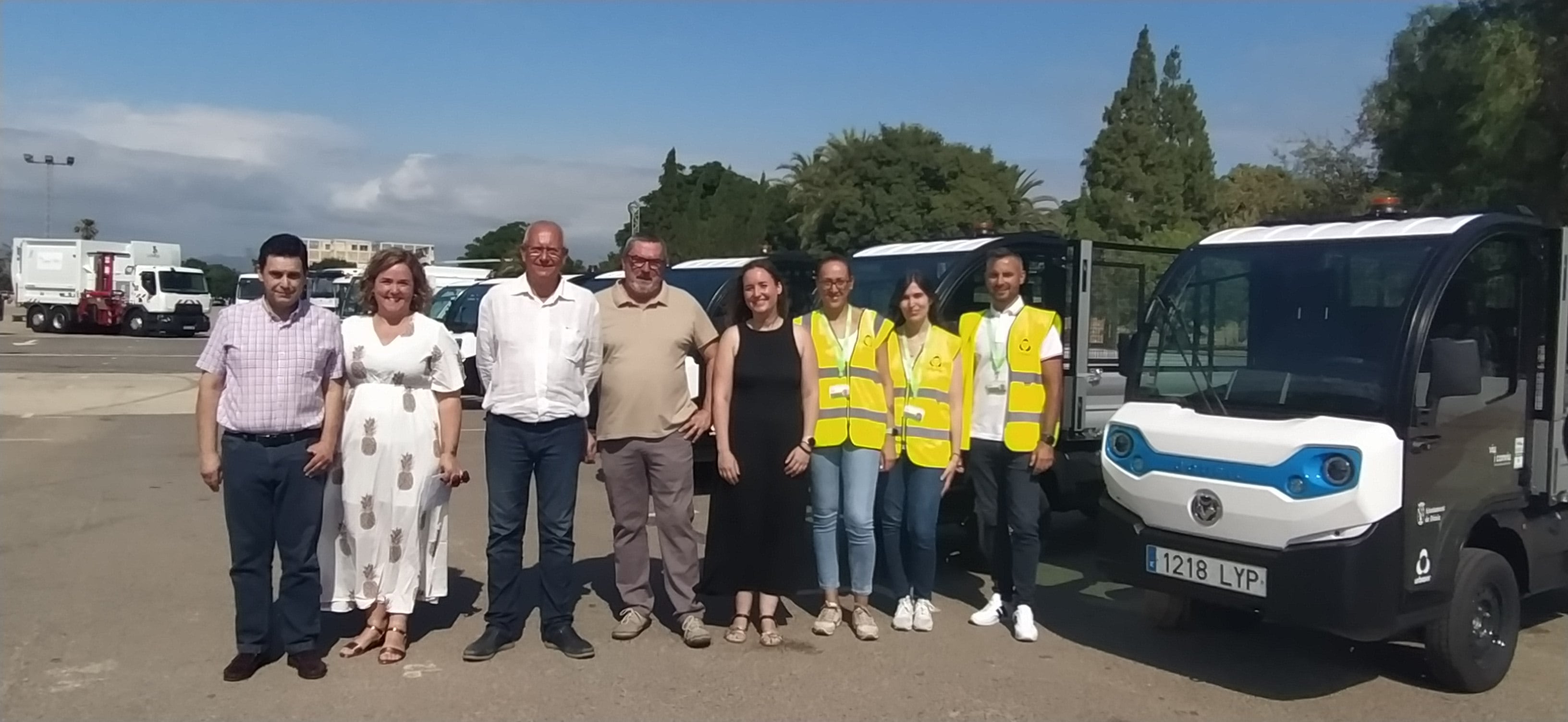 Presentación del nuevo servicio de recogida de residuos sólidos urbanos, gestión del Ecoparque y limpieza viaria en Dénia.