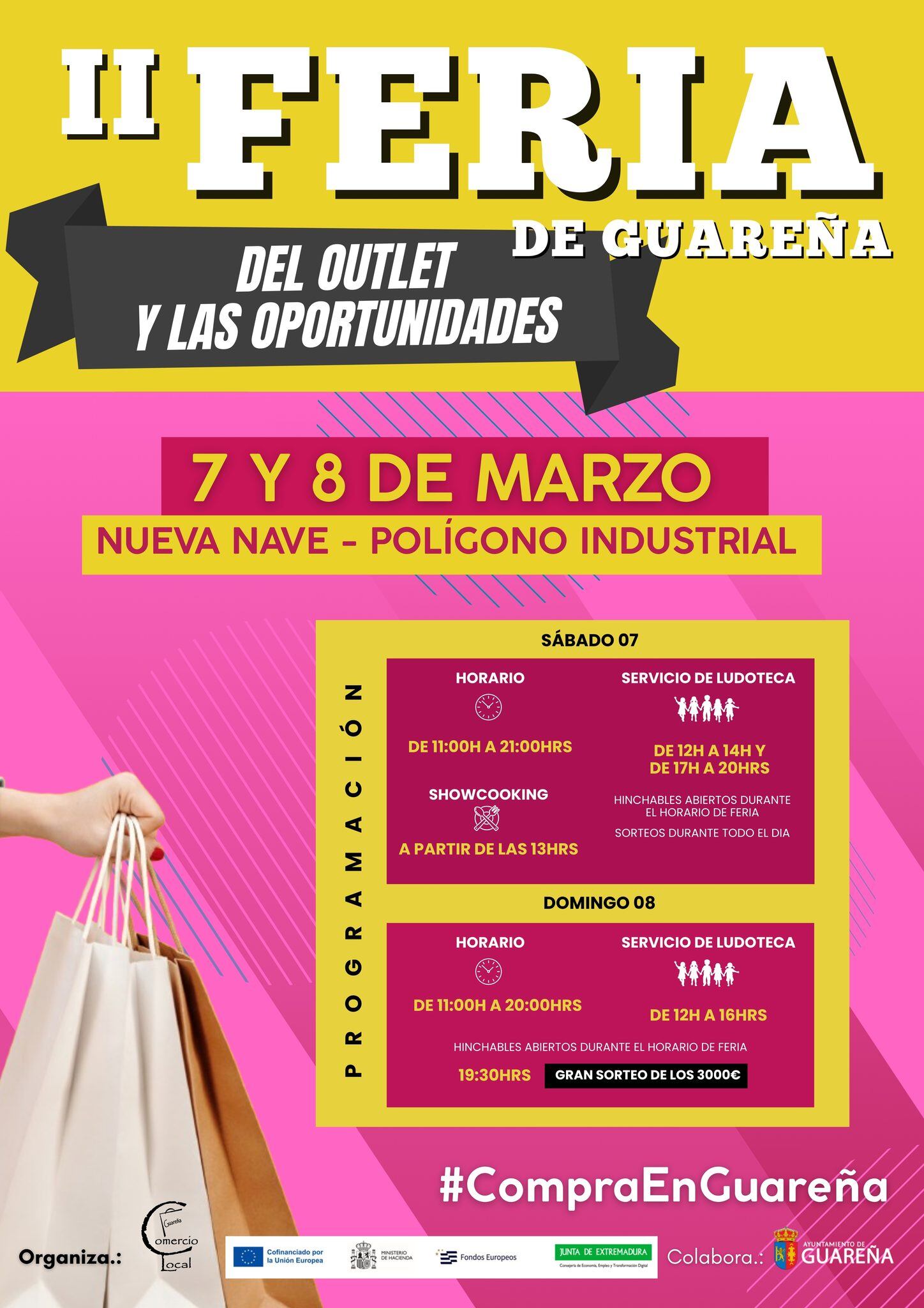 Guareña celebrará la II Feria Outlet y de las Oportunidades con más de 20 comercios y actividades para toda la familia