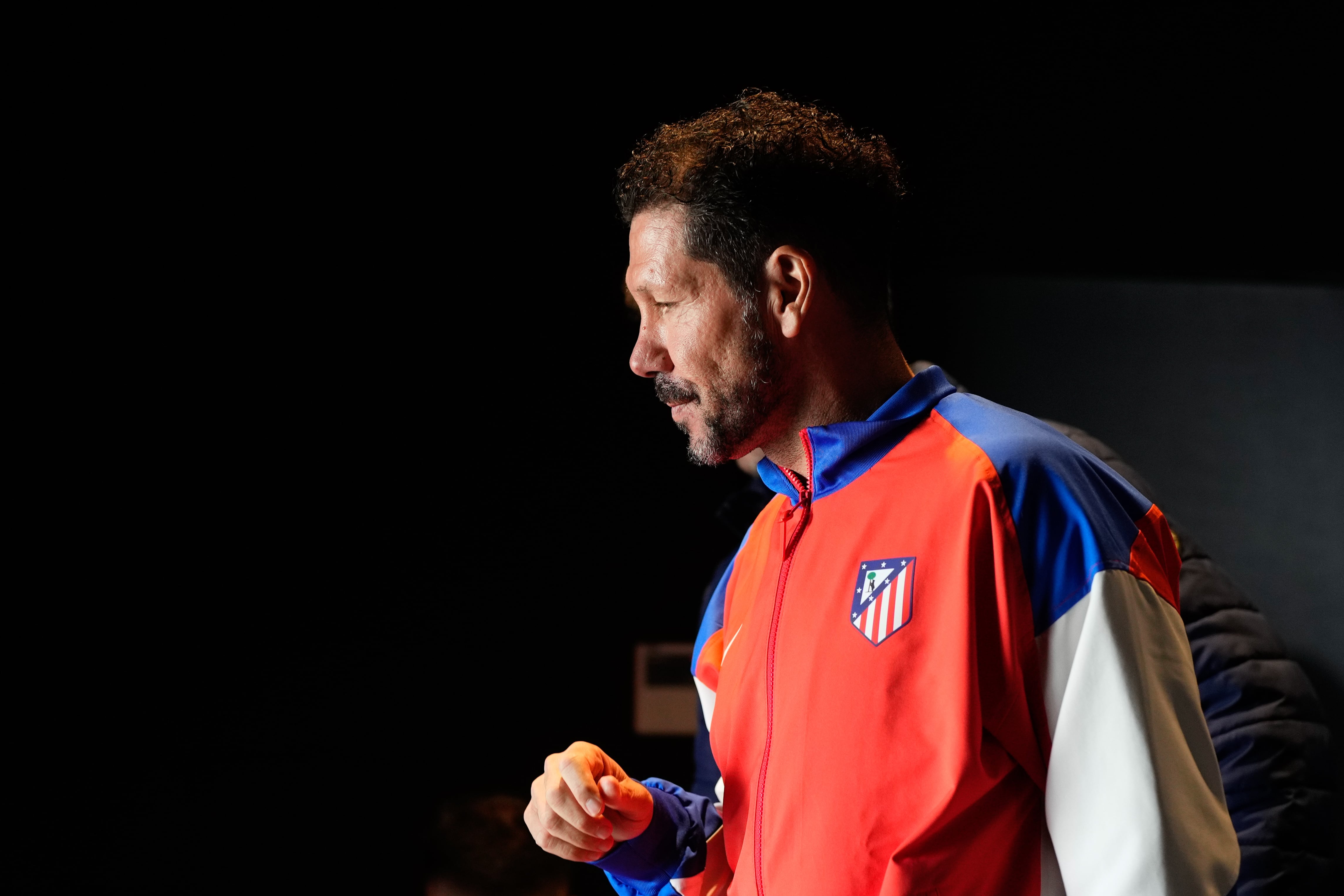 Diego Pablo Simeone, en la rueda de prensa previa al partido ante el Vic de Copa del Rey. EFE/ Borja Sanchez-Trillo