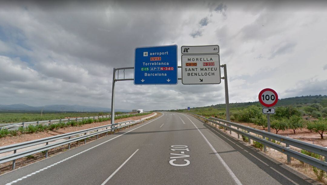 La autovía CV-10 llega hasta las inmediaciones del aeropuerto de Castelló