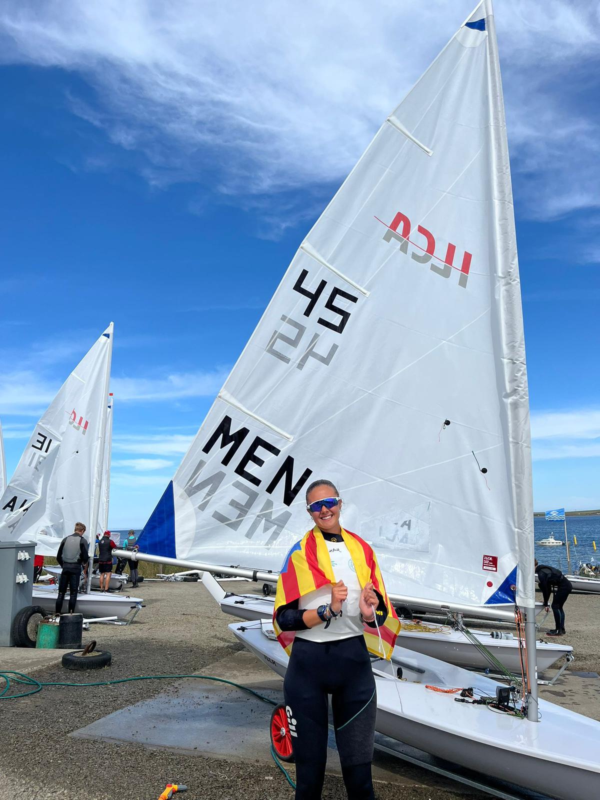 La regatista menorquina va sumar una nova medalla de plata.