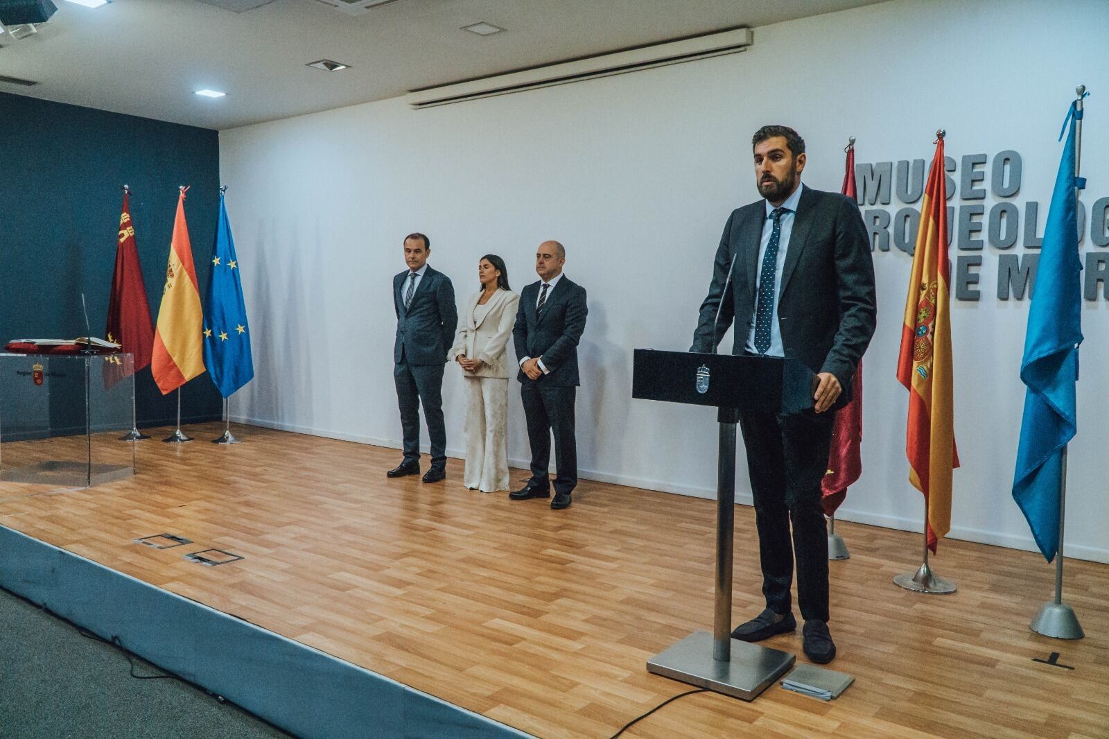 José Ángel Antelo interviene en el acto de toma de posesión de los directores generales de la Consejería de Interior, Emergencias y Ordenación del Territorio este martes