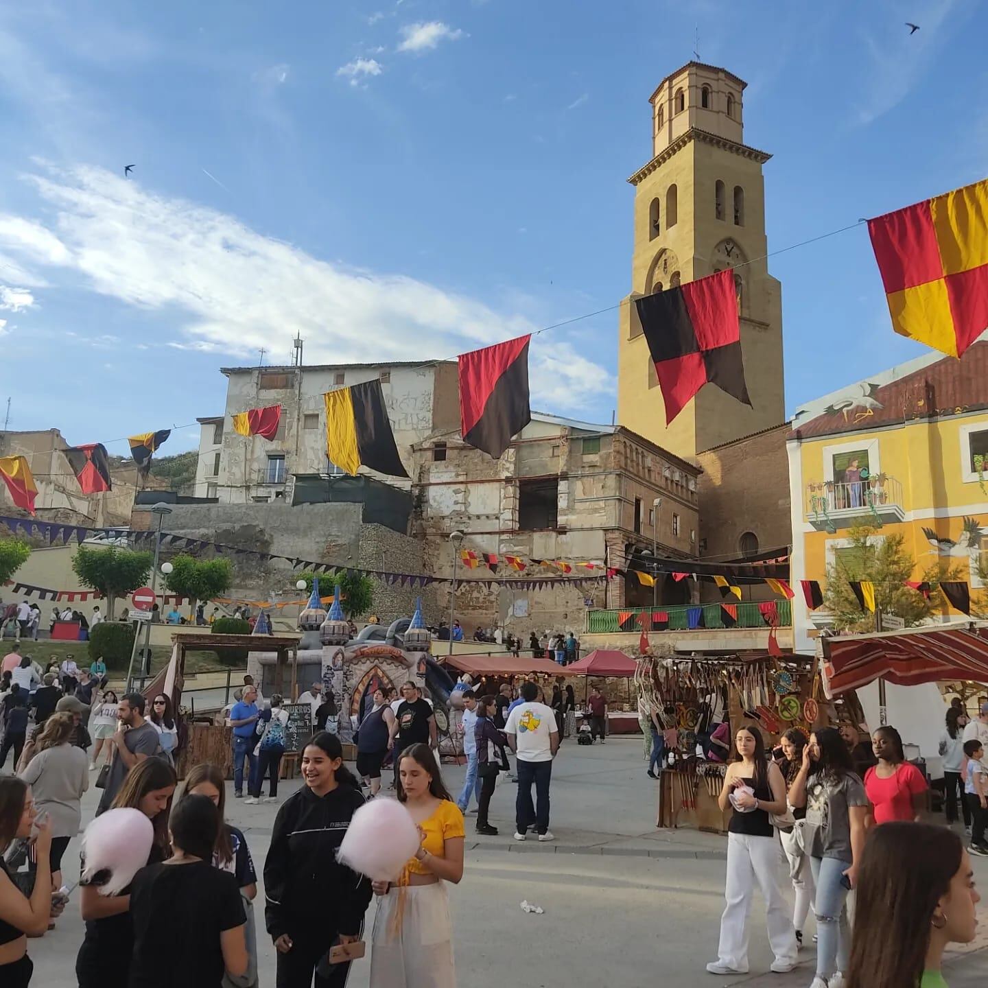Alta participación de público en el Mercado Medieval de Tamarite de Litera. Foto: Ayuntamiento de Tamarite de Litera