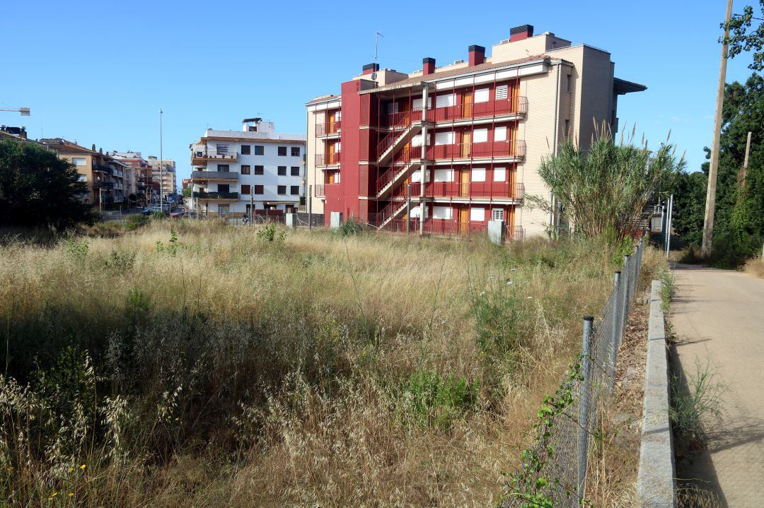 El solar on es farà la construcció a Palamós