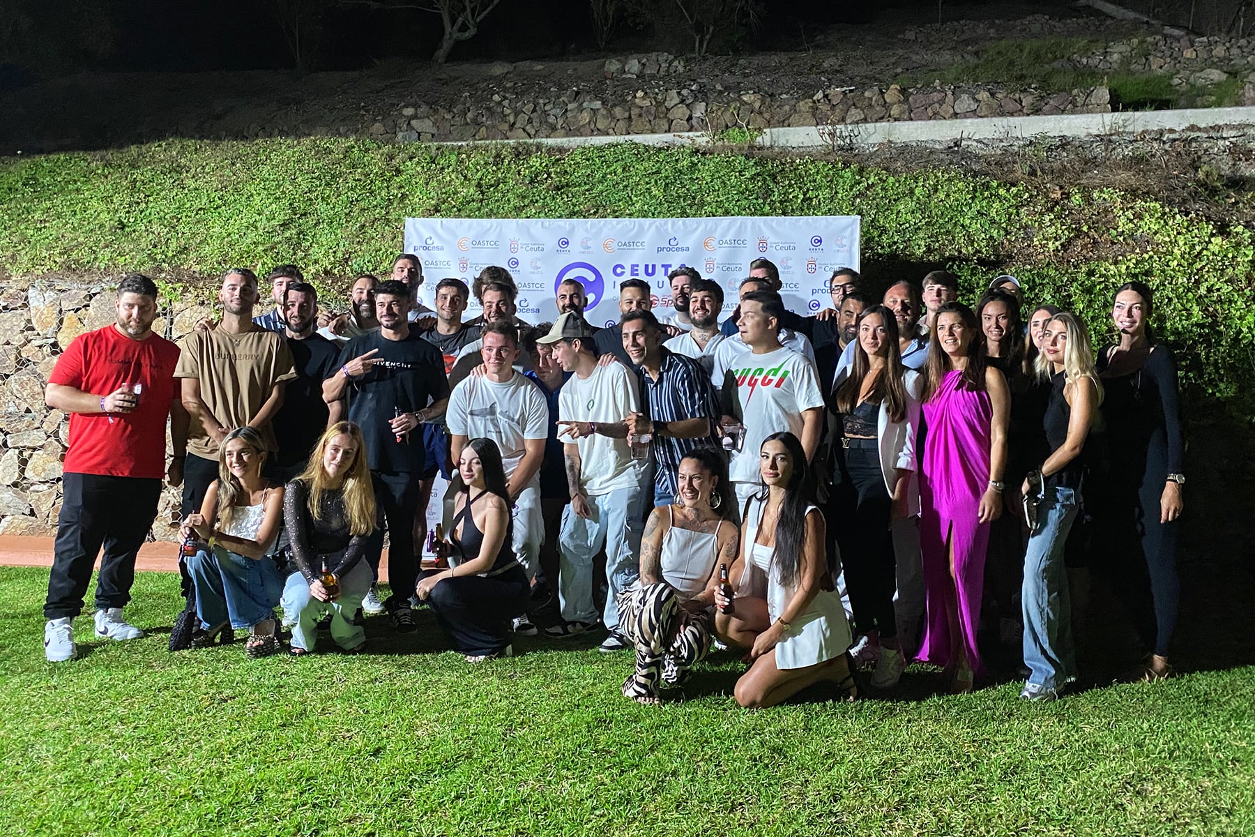 Un grupo de influencers, durante el evento &#039;Ceuta Influye&#039;.