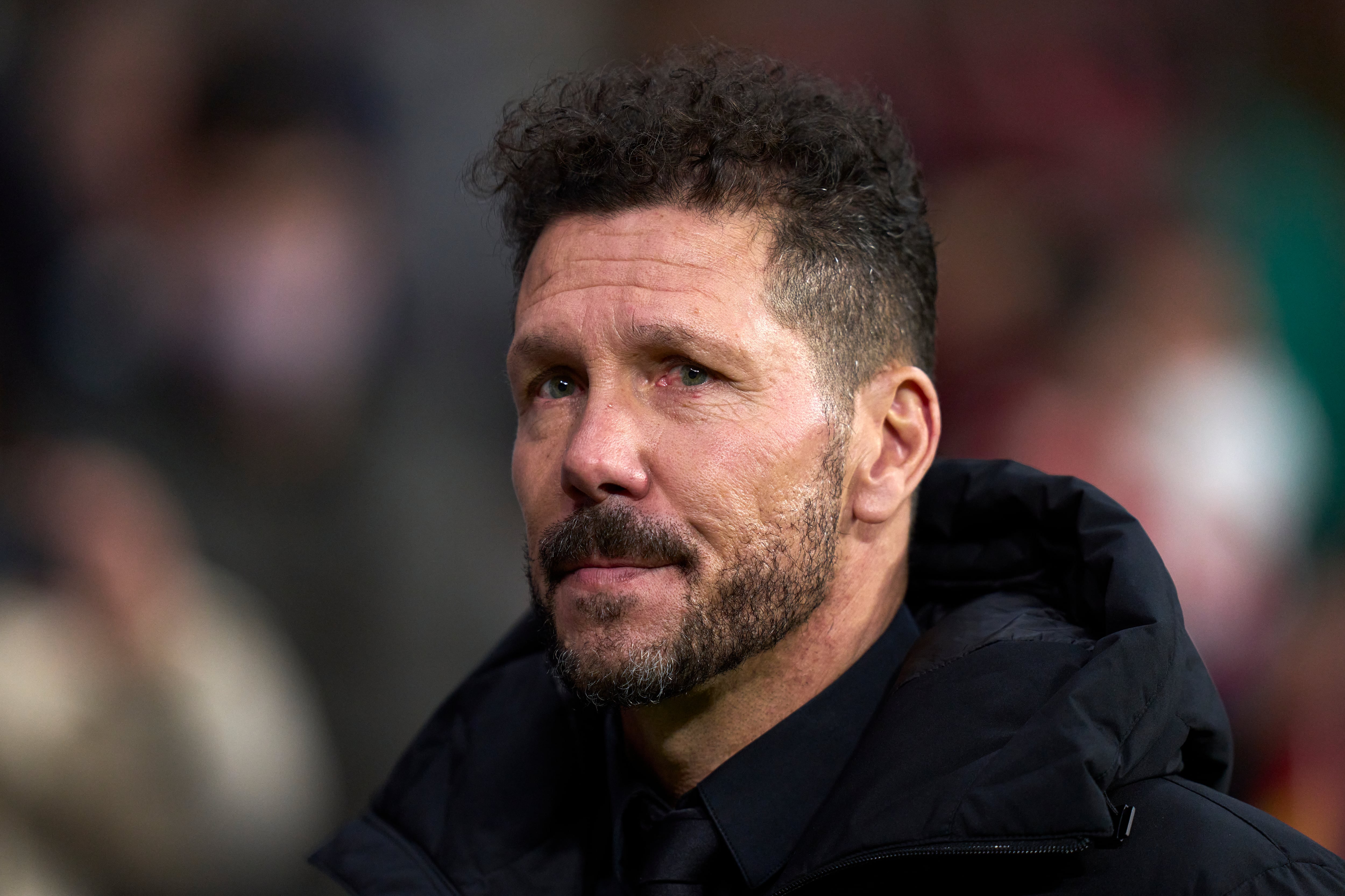 La emoción de Diego Pablo Simeone tras el minuto de silencio en memoria de su padre