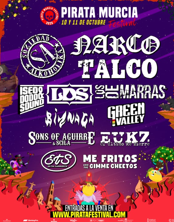 Cartel de Pirata Murcia, que se celebra en octubre