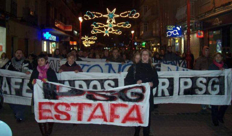 Manifestaciones por la estafa en Getafe