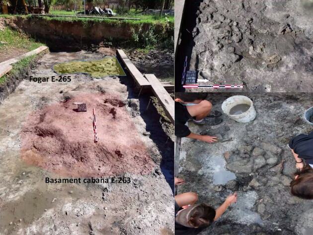 Diferents fotografies de l&#039;excavació