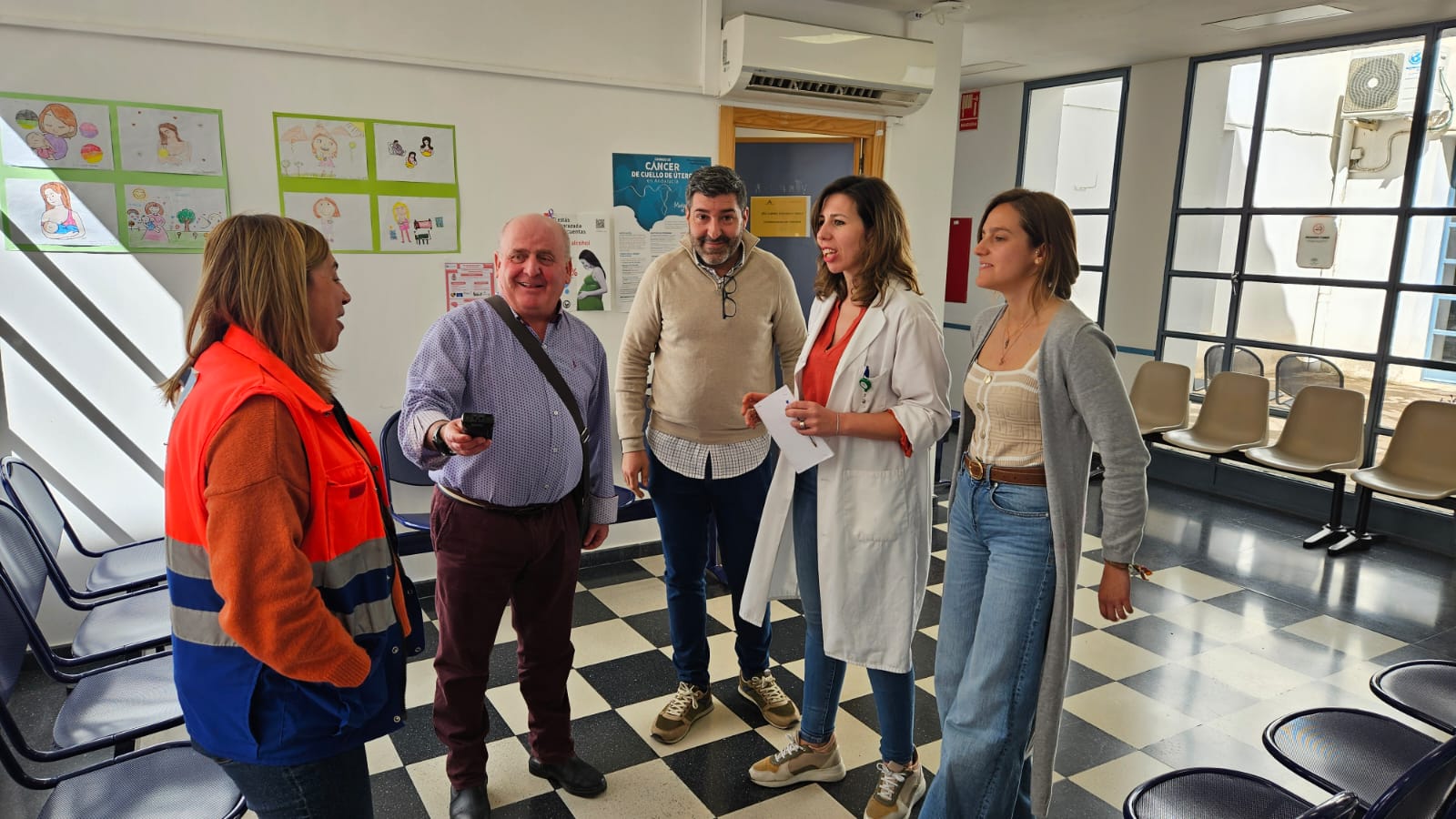 Otro momento de la entrevista en el Centro de Salud 'Ricardo Fernández Valadés' de Jódar