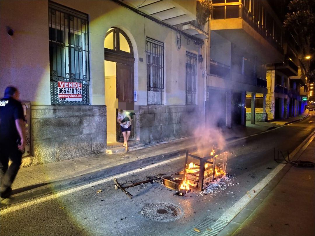 Incendio en una casa de Virgen del Socorro