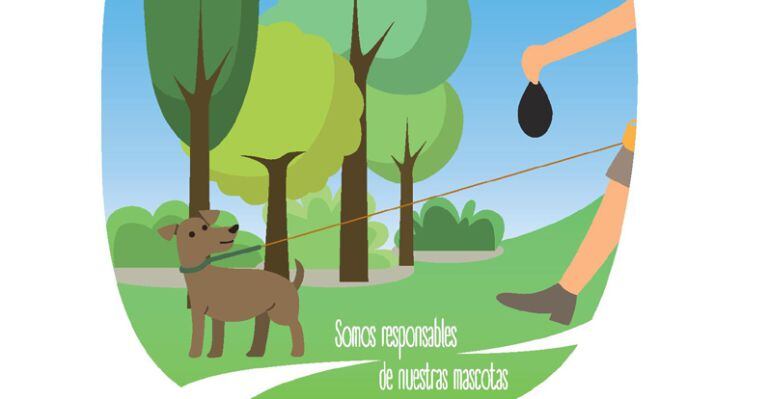 Cartel de la campaña de concienciación para dueños de perros en Tres Cantos