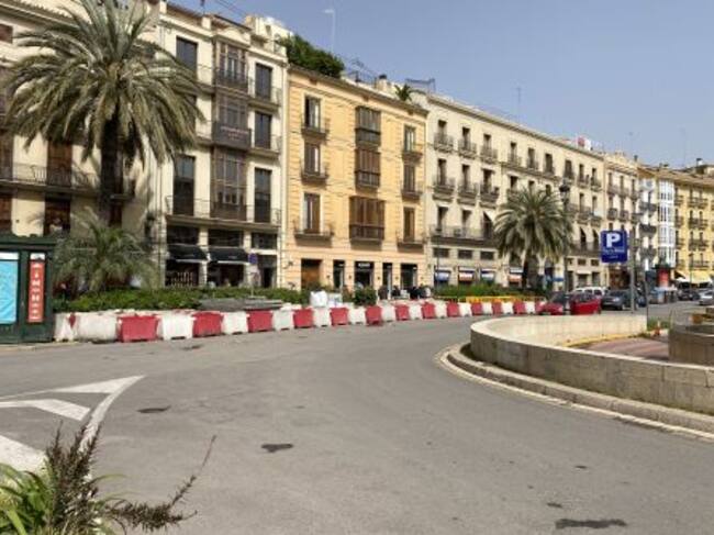 Las obras de la plaza de la Reina de València está previsto que duren once meses.