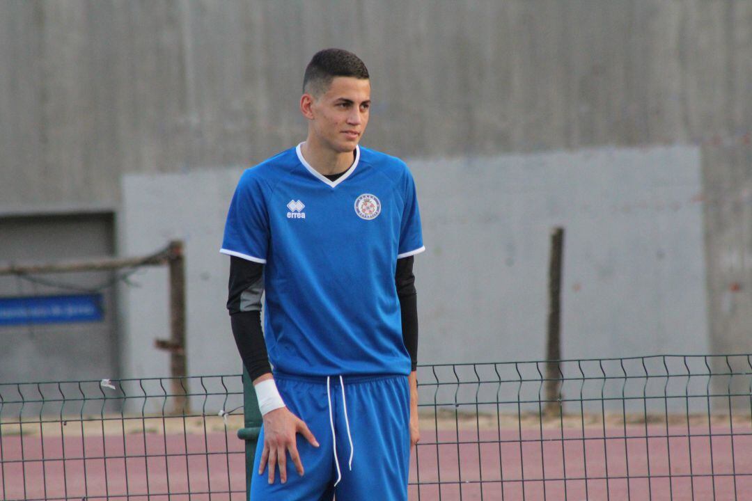 Juan Flere durante un entrenamiento en el campo Pepe Ravelo.