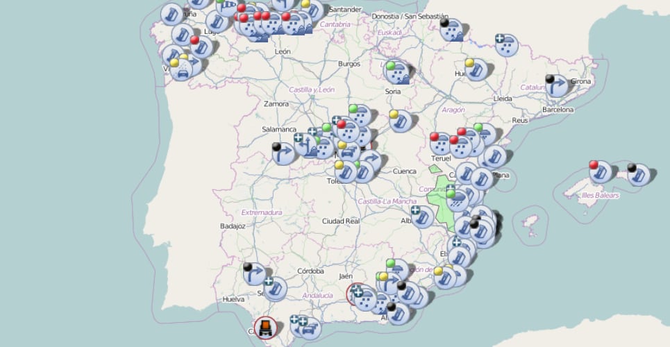 Consulta el estado de las carreteras en tiempo real.