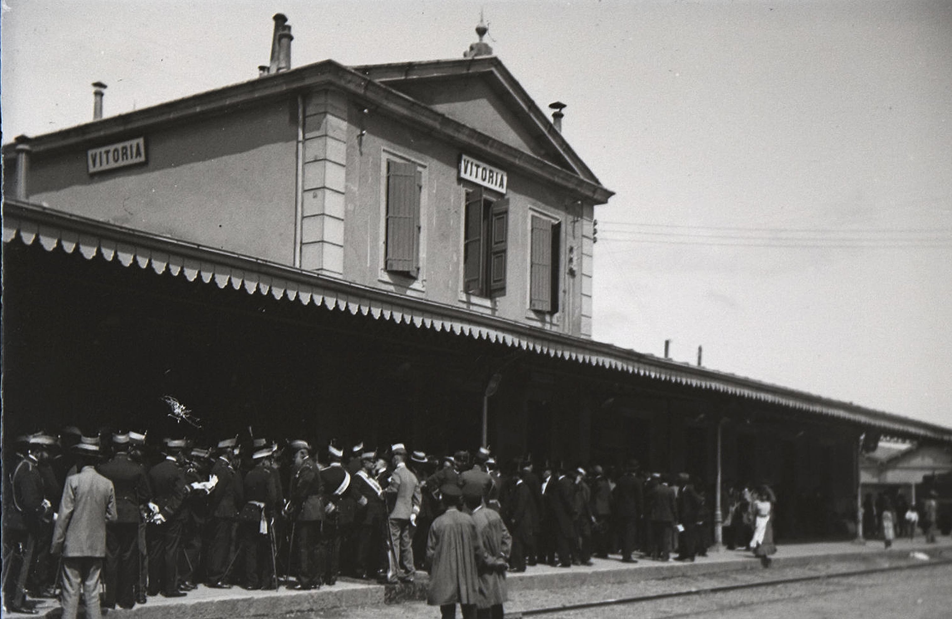 La antigua estación del tren en Vitoria