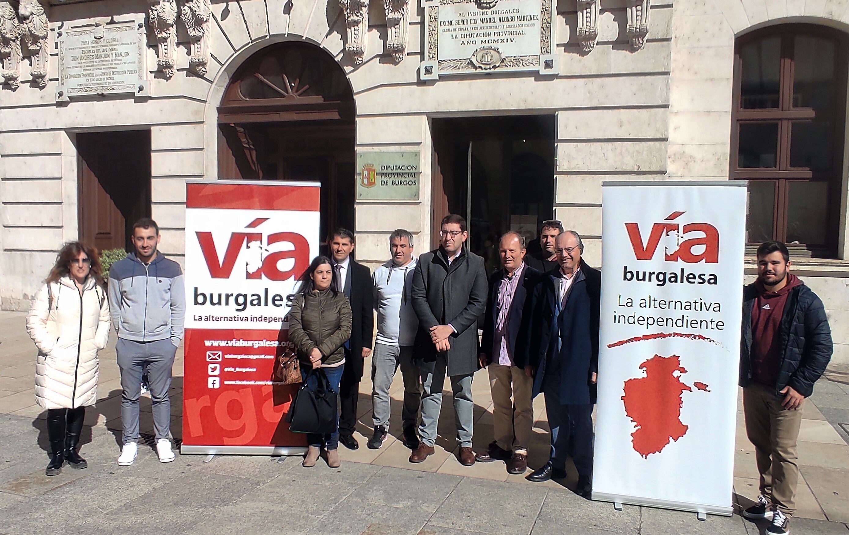 Vía Burgalesa presentaba su candidatura para toda la provincia de Burgos frente a la Diputación Provincial. / Foto: Radio Castilla