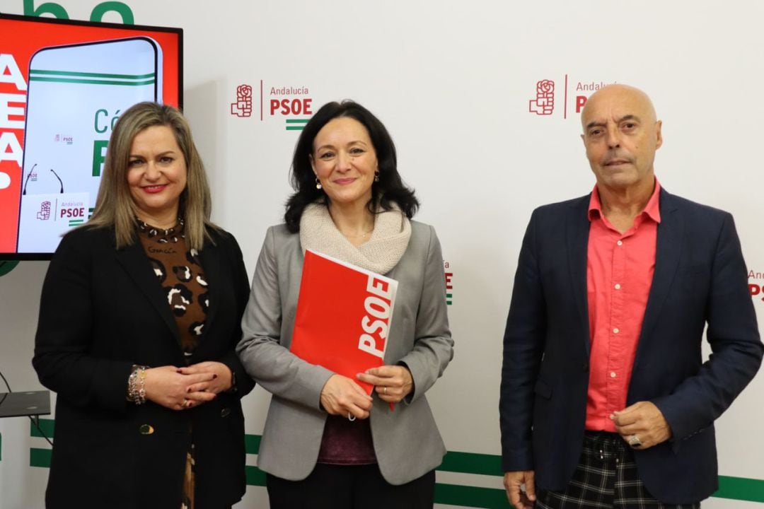 María Jesús Serrano, Rafi Crespín y Antonio Hurtado.