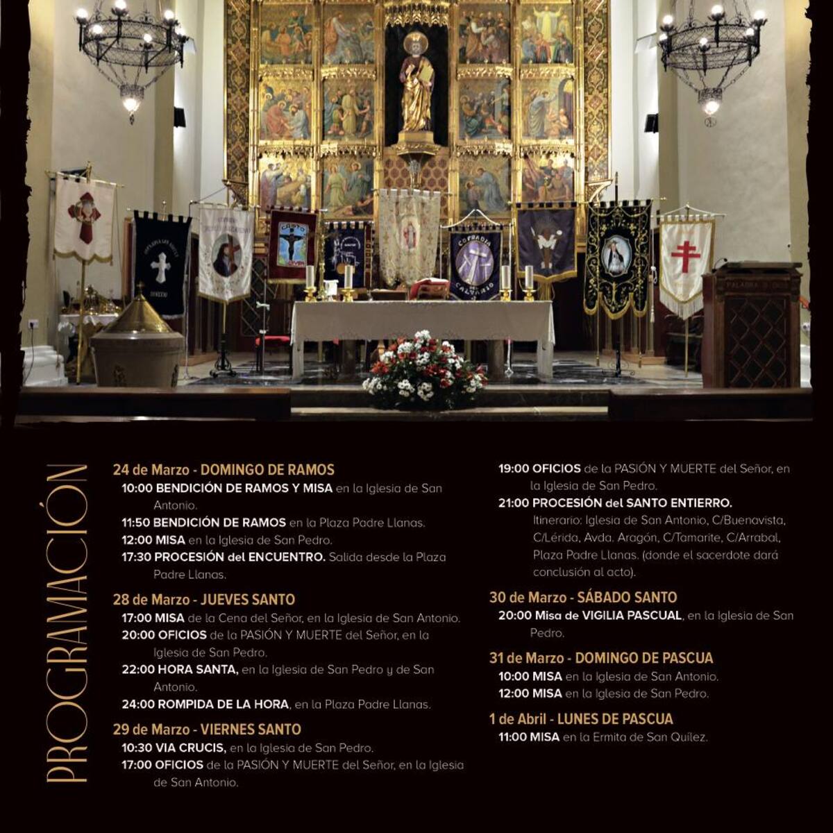 La pasión y muerte de Jesucristo y la Rompida de la hora, protagonizan el Jueves Santo en Binéfar