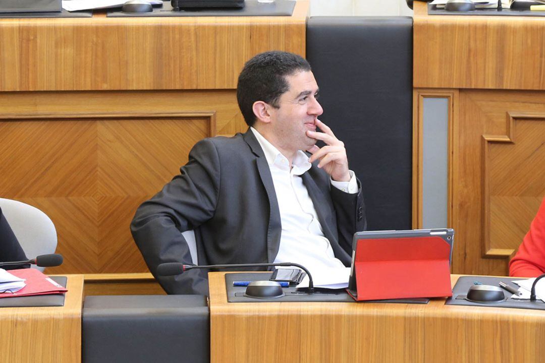 Toni Francés, alcalde de Alcoi, en un Pleno de la Diputación Provincial