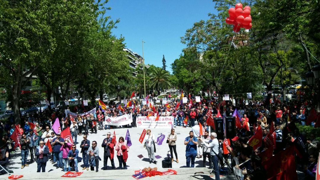 Celebración del 1 de mayo de 2017 en Puertollano