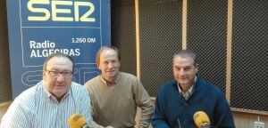 Con Rafael Velasco y Javier Pérez durante la entrevista en que hablamos de Padel Solidario.
