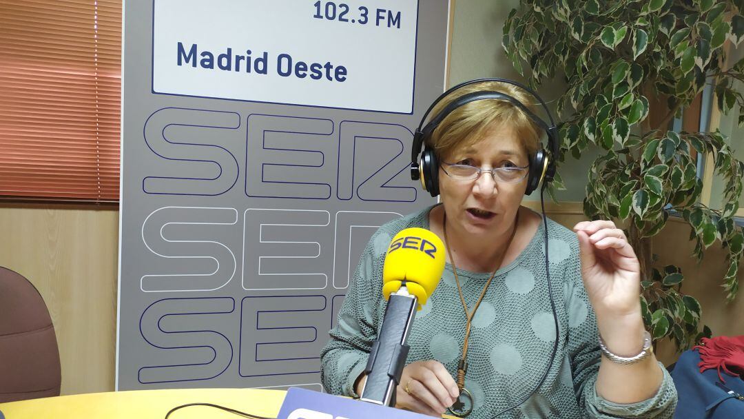 Foto de archivo de Victoria Jiménez en el estudio de SER Madrid Oeste