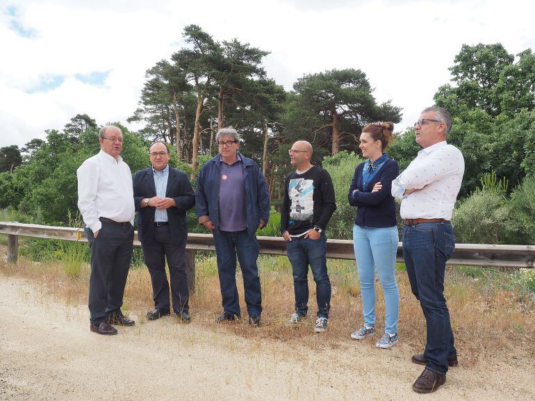 Pedro José Muñoz también ha visitado el pinar de Hoyocasero