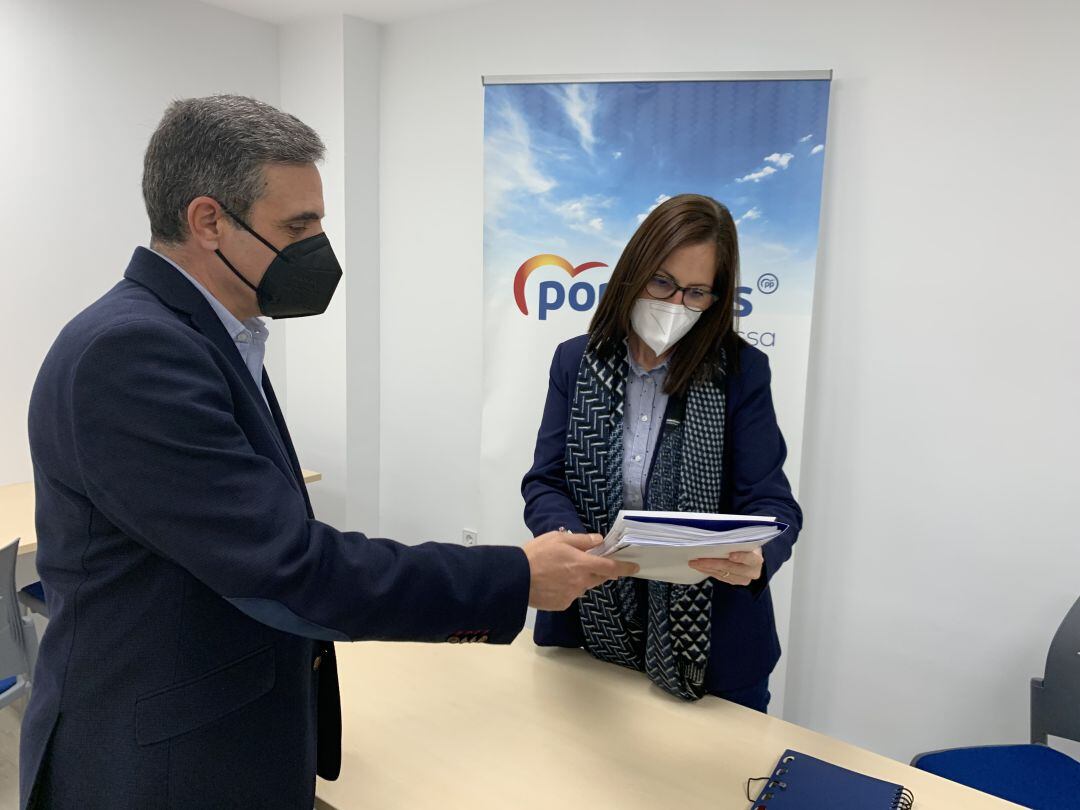 José Vicente Marí Bosó en el momento de la presentación de su candidatura