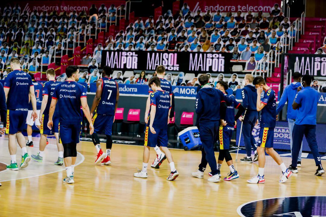 Els jugadors del MoraBanc Andorra.