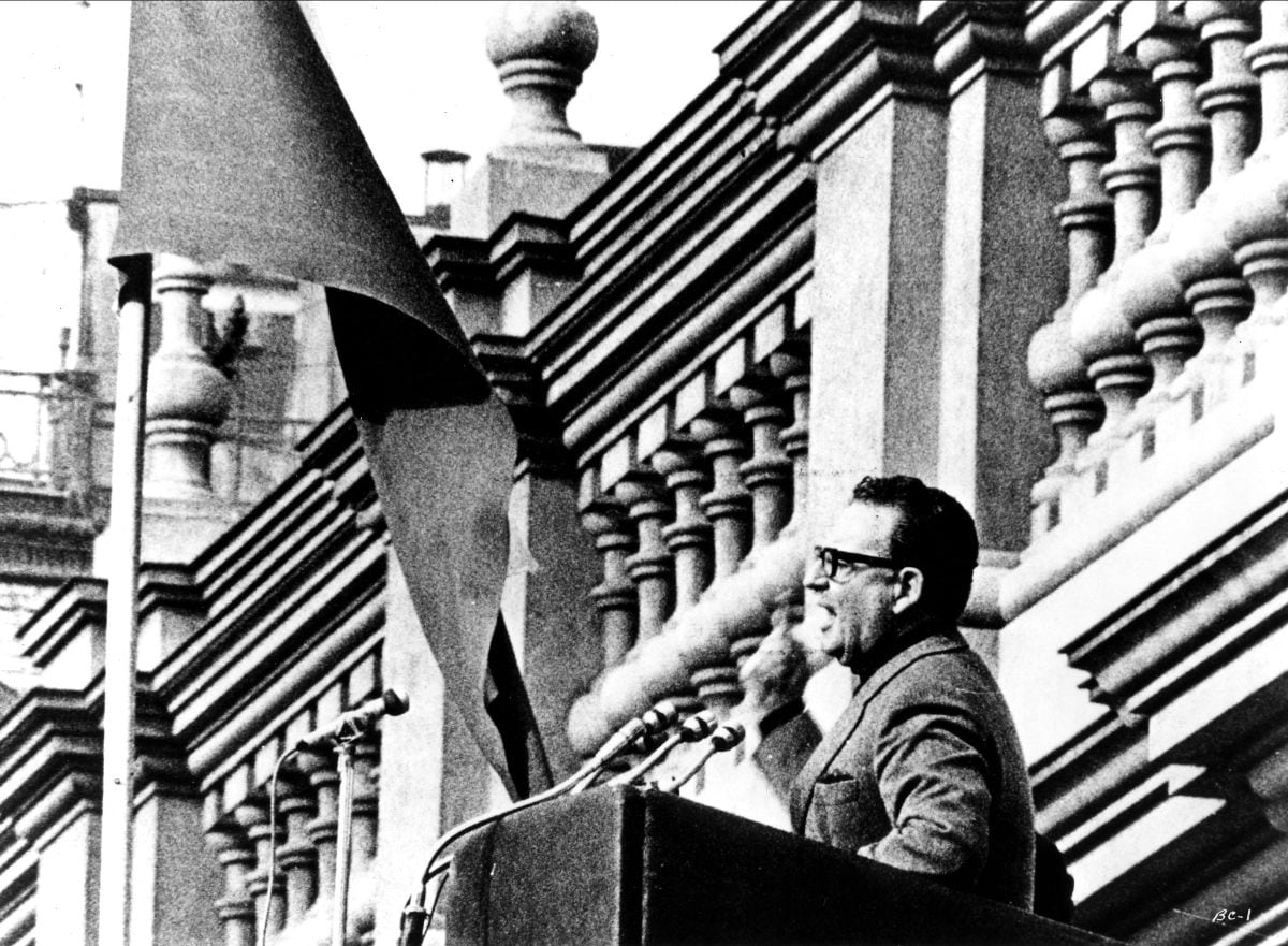 Salvador Allende en una imagen del documental &#039;La batalla de Chile&#039;