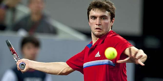Gilles Simon durante la final del Masters de Bilbao