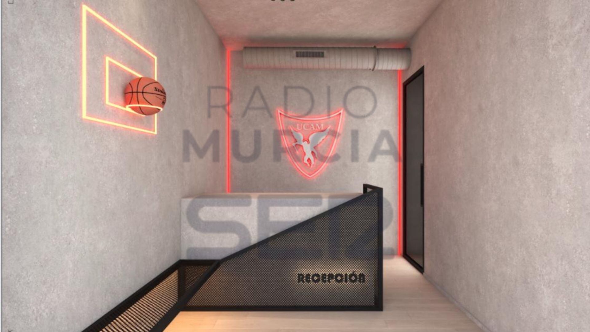 Maqueta renderizada de cómo quedarían las oficinas del UCAM Murcia