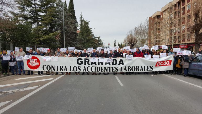 Concentración de CCOO y UGT de Granada este miércoles contra la siniestralidad laboral tras el último accidente mortal en el tajo en Armilla