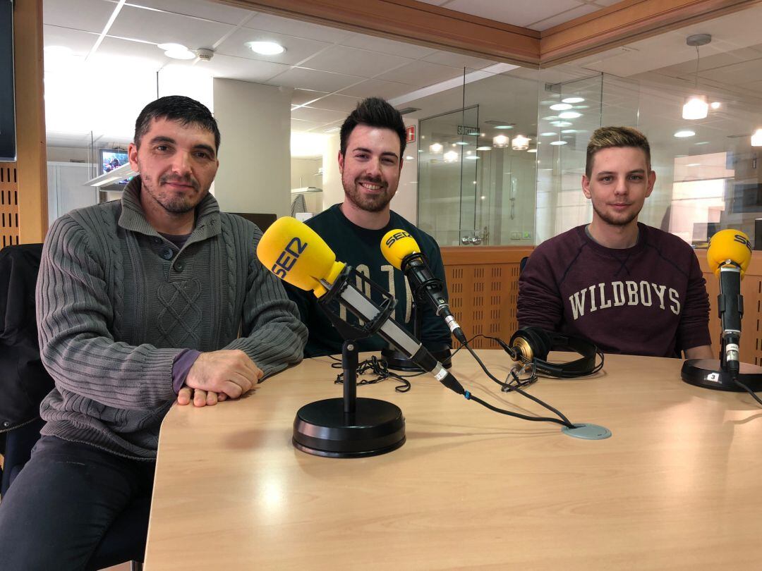 Jordi Martínez, Sergio Valero i Joel Pardo