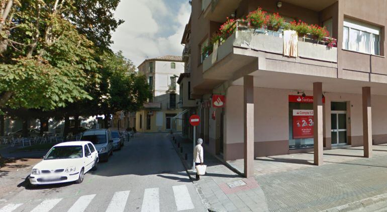 Imatge de la sucursal que han robat a Sant Joan de les Abadesses