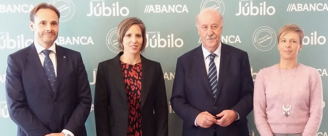 Vicente del Bosque en el acto organizado por Abanca