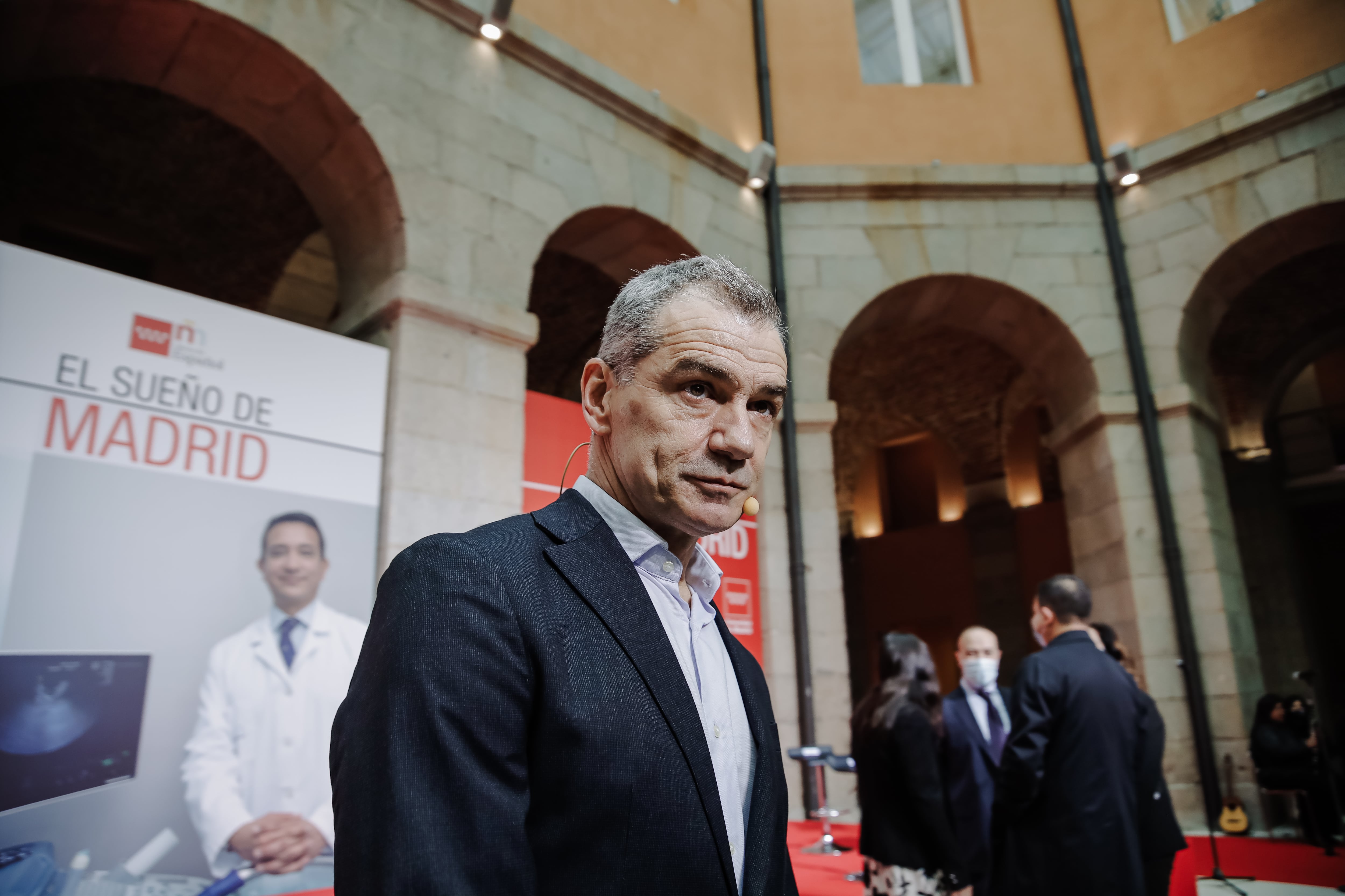 Toni Canto durante su breve estancia al frente de la Oficina del Español puesta en marcha por la presidenta madrileña Isabel Díaz Ayuso.