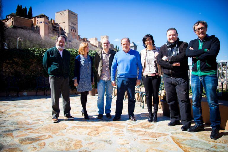 La directora de Deportes de la Junta de Andalucía, María José Rienda, tras el desayuno que compartió con representantes de la prensa deportiva de Granada en el Carmen de los Chapiteles con el patrocinio de Abades. 