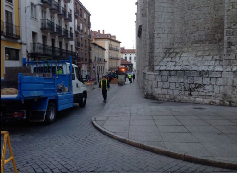 Corte de la calle San Benito