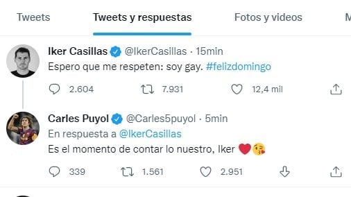 La respuesta de Carles Puyol a la publicación de Iker Casillas