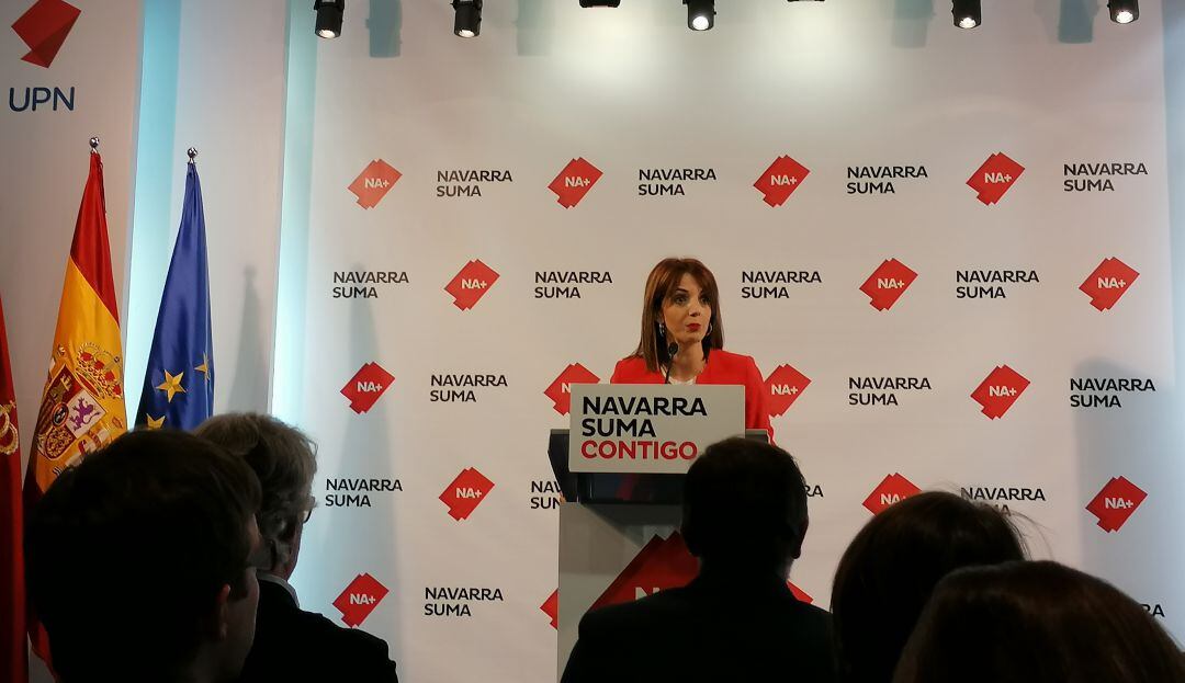 María Jesús Valdemoros portavoz de Navarra Suma en la Comisión de Economía y Hacienda