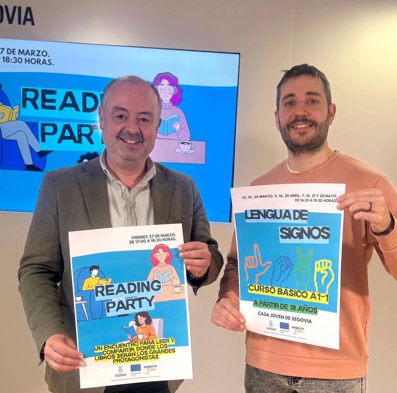 Presentación del Curso Básico de Comunicación en Lengua de Signos Española (LSE) y de la “Reading Party” para celebrar el Día Europeo de Autores y Autoras. 