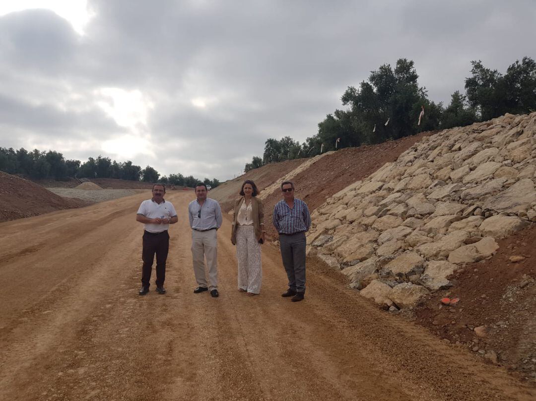 El diputado de infraestructuras en funciones, José Castro visita las obras.