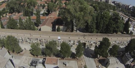 Vista aérea cementerio general