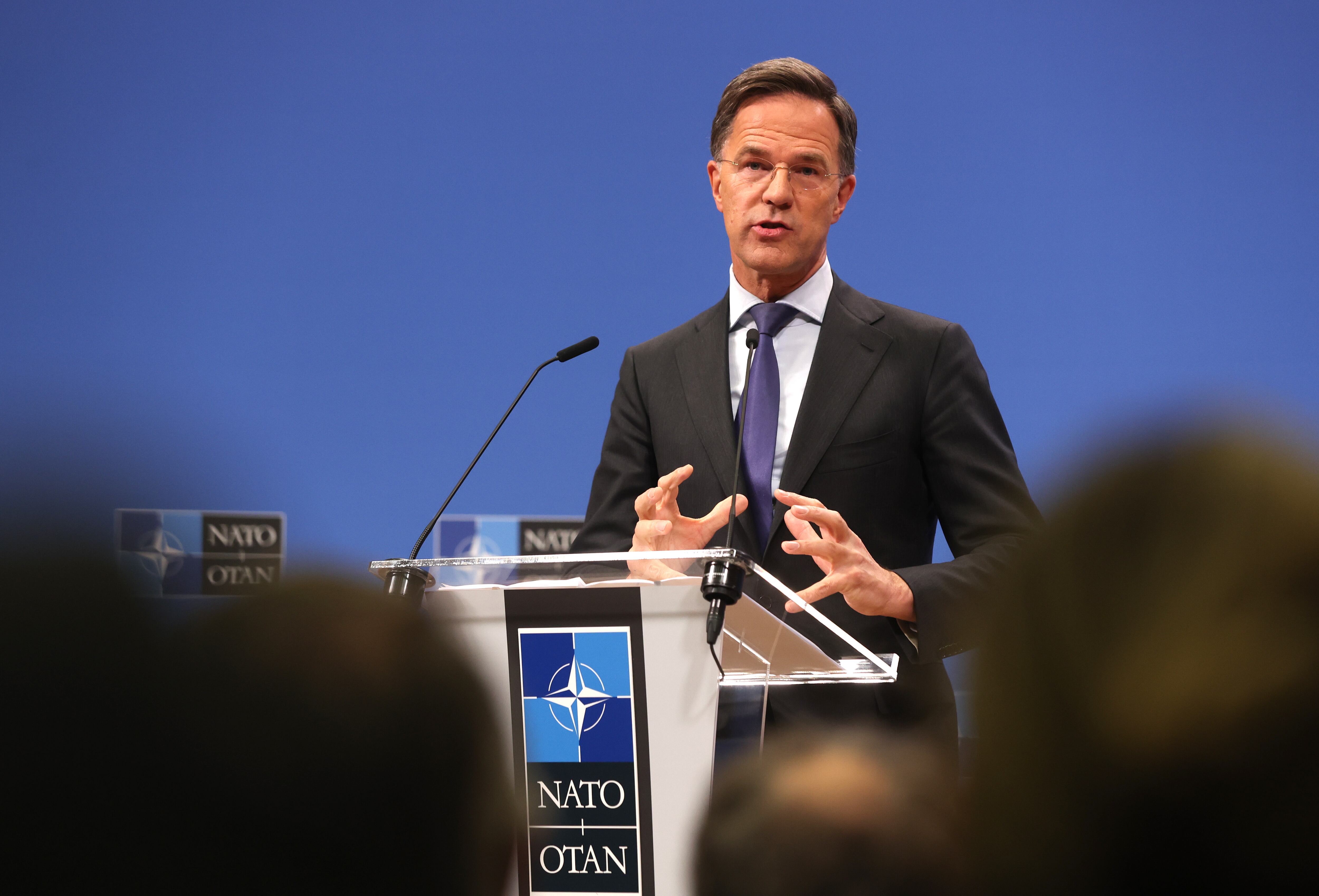 El secretario general de la OTAN, el holandés Mark Rutte.