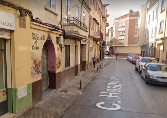 Calle Hospicio, donde se encuentra el establecimiento objeto de la investigación