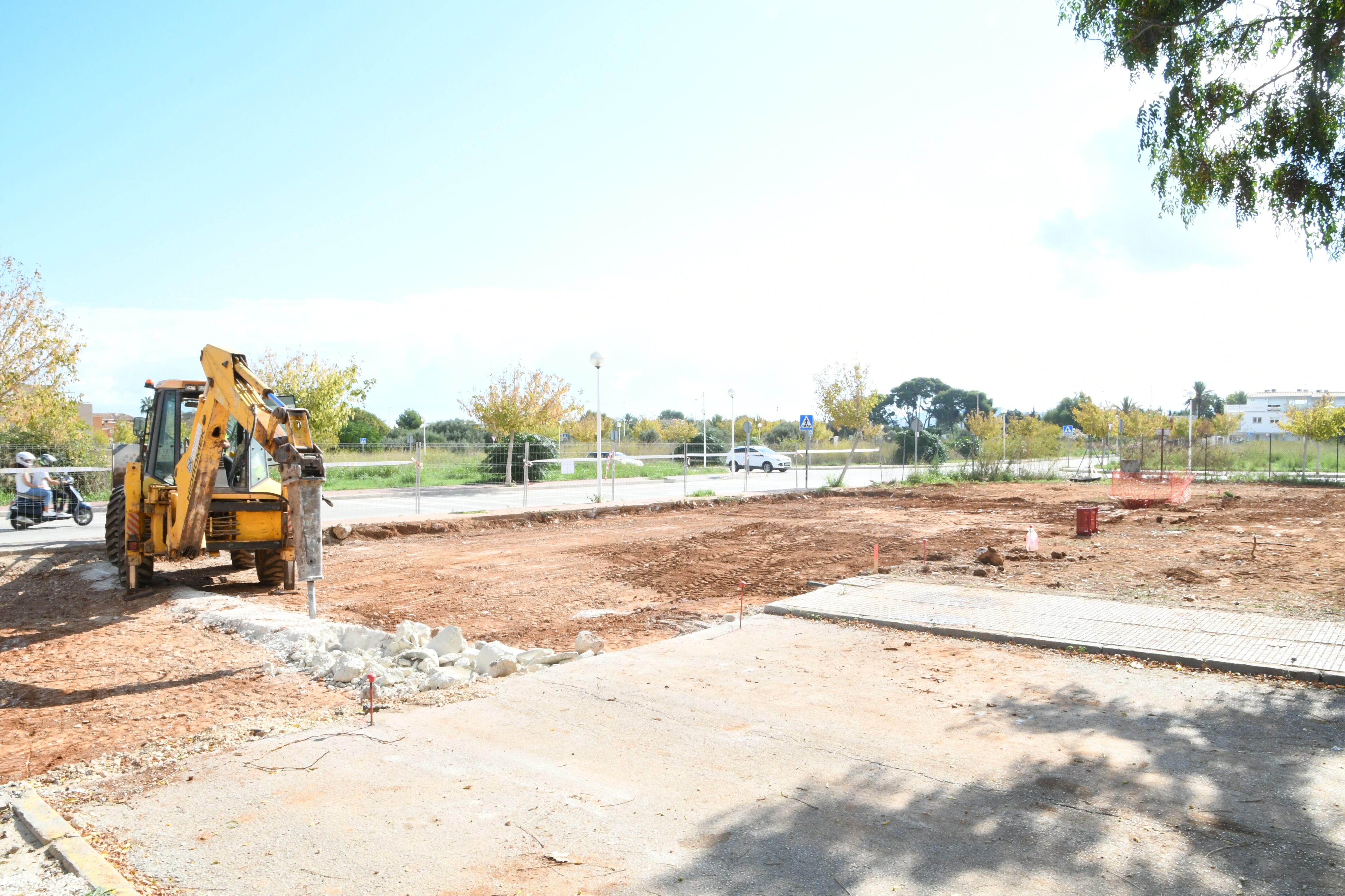 Obras paralizadas en el CEIP Trenc d&#039;Alba, en Xàbia.