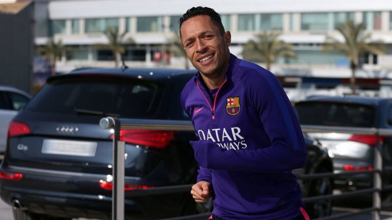 El jugador del FC Barcelona, Adriano